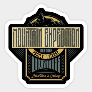 Mountain expedition Sticker